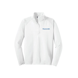 White Sport-Tek Half-Zip Stretch Pullover